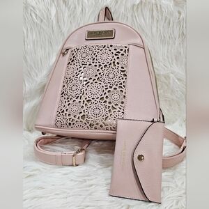 Marc New York. Andrew Marc. blush pink backpack purse. Like new
